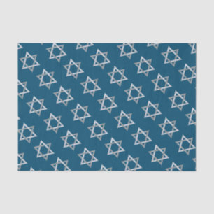 Star of David Hanukkah Glitter Tissue Paper
