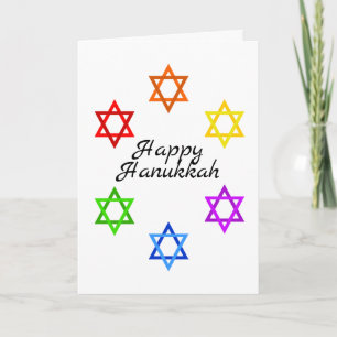 Star of David Hanukkah Pride Holiday Card