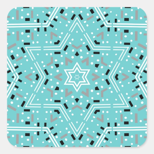 Star of David Hanukkah Stickers (Front)