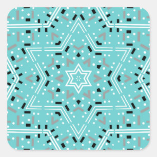 Star of David Hanukkah Stickers