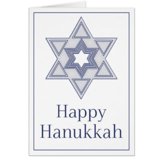 Star of David Happy Hanukkah Greeting Card 20