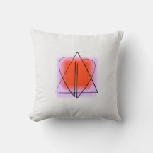 Star of David/Heart Throw Pillow