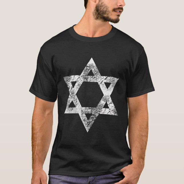 Star Of David Hebrew Jewish Judaism Symbol T-Shirt (Front)