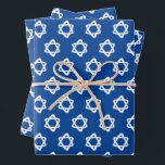 Star of David Jewish Bar Mitzvah Hanukkah Simple Wrapping Paper Sheet<br><div class="desc">Hope you like this hand made paper variety pack.  Check out my shop for lots more colours and patterns and let me know if you'd like something customized. I have matching bar mitzvah invitations,  thank you notes,  mazel tov cards,  and more!</div>