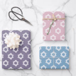 Star of David Jewish Bar Mitzvah Hanukkah Simple Wrapping Paper Sheet<br><div class="desc">Hope you like this hand made paper variety pack.  Check out my shop for lots more colours and patterns and let me know if you'd like something customized. I have matching bar mitzvah invitations,  thank you notes,  mazel tov cards,  and more!</div>