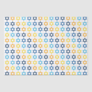 Star of David Jewish Colourful Tissue Paper