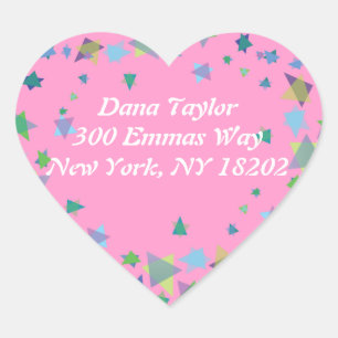 Star of David Jewish RETURN ADDRESS Sticker Label