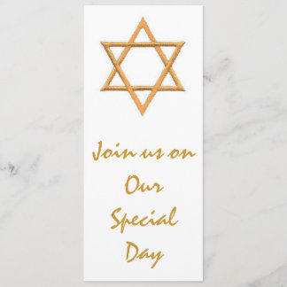 Star of David Jewish Wedding Invitation