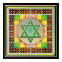 Star of David Judaism Acrylic Art