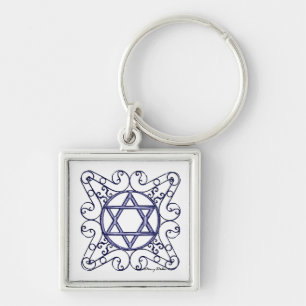 Star of David Key Chain