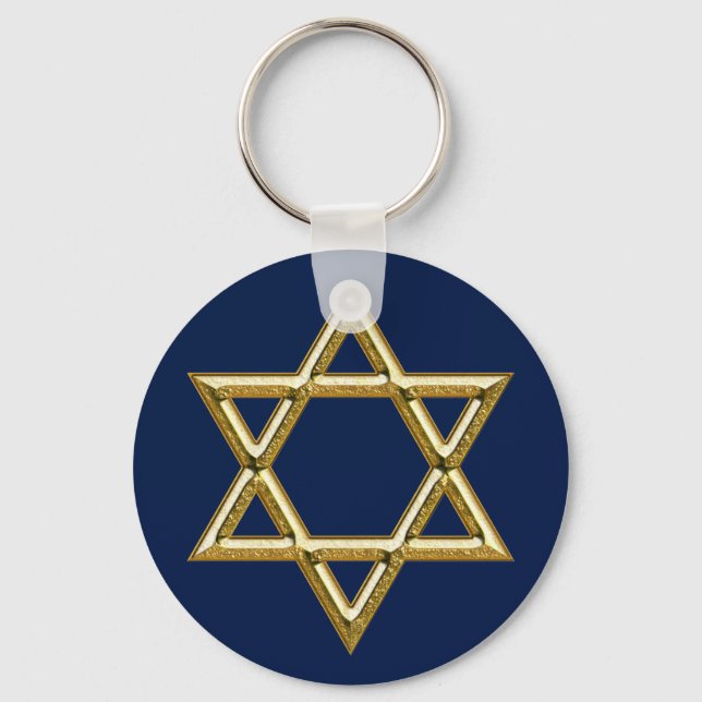 star of david keychain (Front)