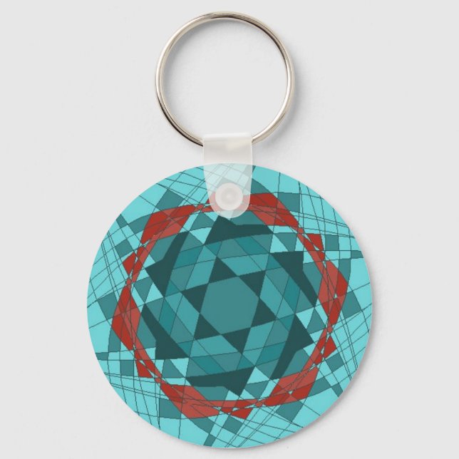 star of david keychain (Front)