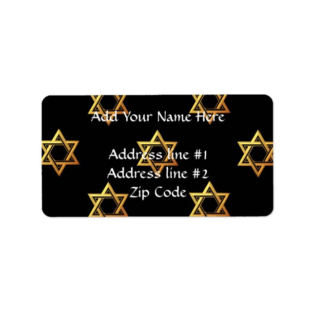 Star of David Label (Front)