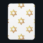 Star of David Magnet<br><div class="desc">Star of David - Available in Blue or Gold.

You can add your own words,  pictures,  and/or change the background colour using Zazzle's great customization tools.   This image is available on dozens of other products too.</div>