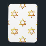 Star of David Magnet<br><div class="desc">Star of David - Available in Blue or Gold.

You can add your own words,  pictures,  and/or change the background colour using Zazzle's great customization tools.   This image is available on dozens of other products too.</div>