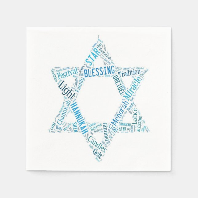 Star of David Napkins (Front)