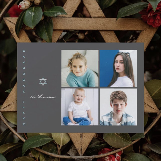 Star of David Photo Hanukkah Card (Creator Uploaded)