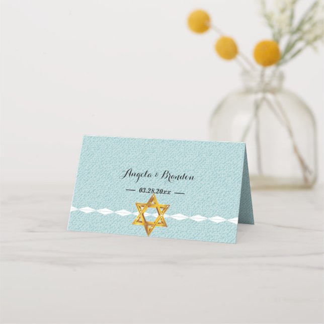 star of David Place Card (Back)
