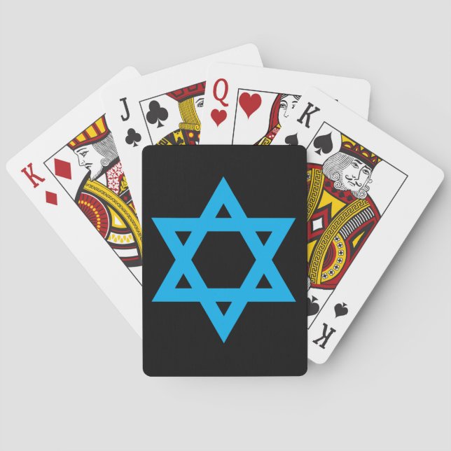 "STAR OF DAVID" PLAYING CARDS (Back)