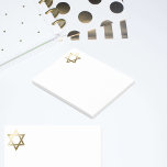 Star of David Post-it Notes<br><div class="desc">Gold Star of David on navy blue background.</div>