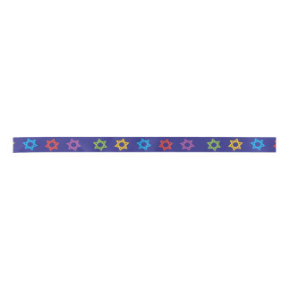 Star of David Ribbon Satin Ribbon