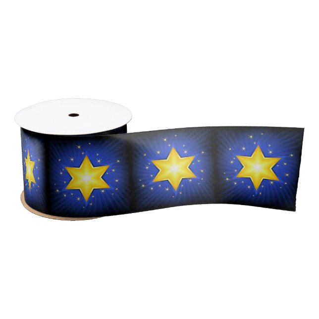 Star of David Satin Ribbon (Spool)
