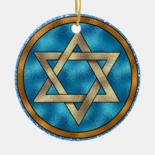 Star of David - Shalom - SRF Ceramic Ornament