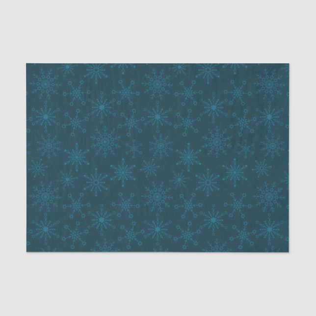 Star of David Snowflakes Tissue Paper (Front)