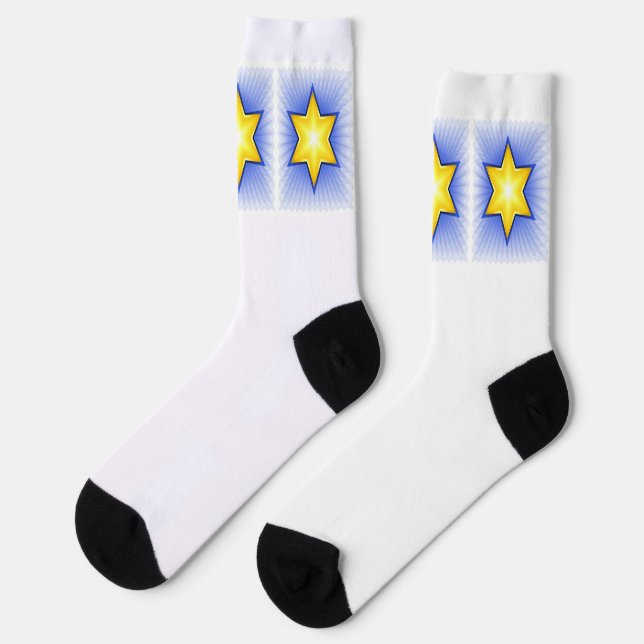 Star of David Socks (Left)