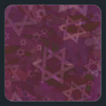 Star of David Square Sticker<br><div class="desc">Star of David</div>