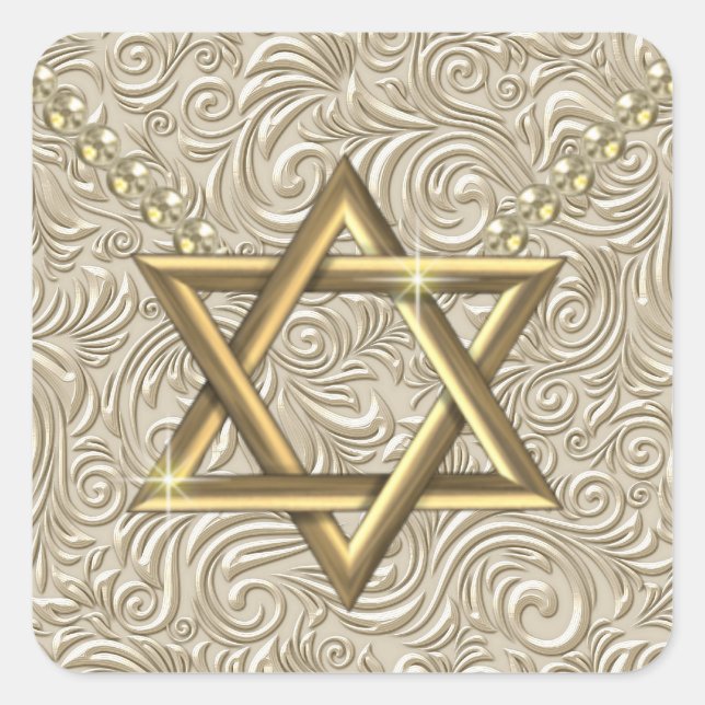 Star of David - SRF Square Sticker (Front)