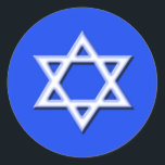 Star of David Sticker<br><div class="desc">Star of David on stickers</div>