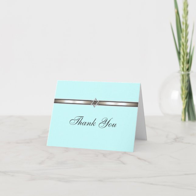 Star of David Thank You Card Any Colour (Front)