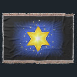 Star of David Throw Blanket<br><div class="desc">Star of David Jewish religion Hanukkah digital art illustration</div>