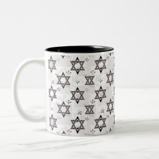 Star of David Two-Tone Coffee Mug (Left)