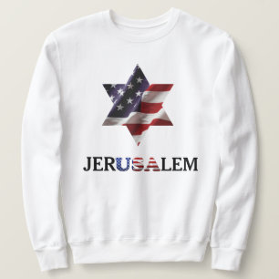Star of David USA, jerUSAlem Israel Palestine War Sweatshirt