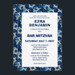 Star of David Watercolor Custom Bar Bat Mitzvah Invitation<br><div class="desc">Perfect card to announce a bat mitzvah, bar mitzvah or other Jewish celebration! Star pattern for you on the front and back side! FULLY CUSTOMIZABLE! Click on “Personalize” above to edit the text. Click "edit using design tool" to adjust the fonts, colours and placements and to delete the back side...</div>