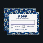 Star of David Watercolor Custom Bar Bat Mitzvah RSVP Card<br><div class="desc">Perfect RSVP card for a bat mitzvah, bar mitzvah or other Jewish celebration! FULLY CUSTOMIZABLE! Click on “Personalize” above to edit the text. Click "edit using design tool" to adjust the fonts, colours and placements and to delete the back side design if you prefer. Also you can easily change the...</div>