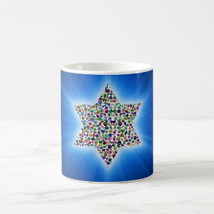 Star of David with Gemstones Magic Mug