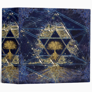 Star of David with Gold Tree of Life Binder