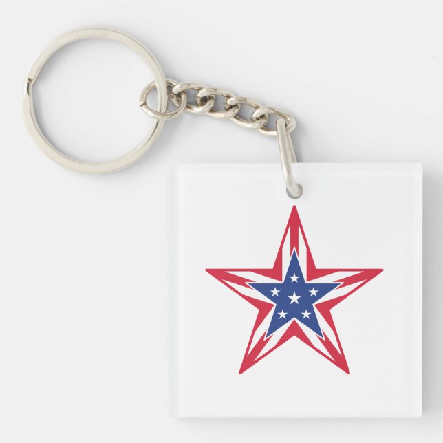 Star of Freedom Keychain (Front)