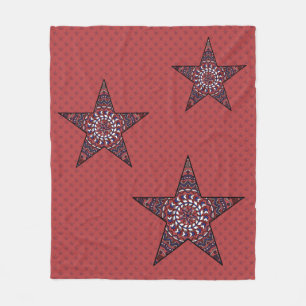 Star of Independence Fleece Blanket