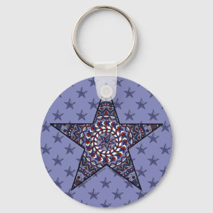 Star of Independence Keychain