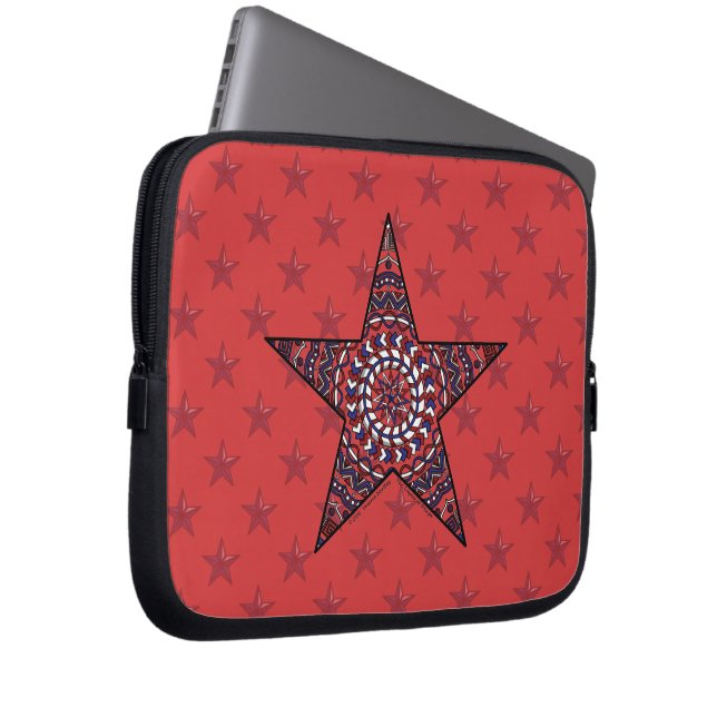 Star of Independence Laptop Case (Front Right)