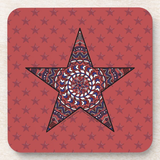 Star of Independence Square Coaster (Front)