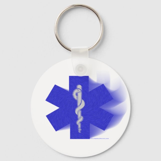 Star Of Life Art Gift Keychain (Front)