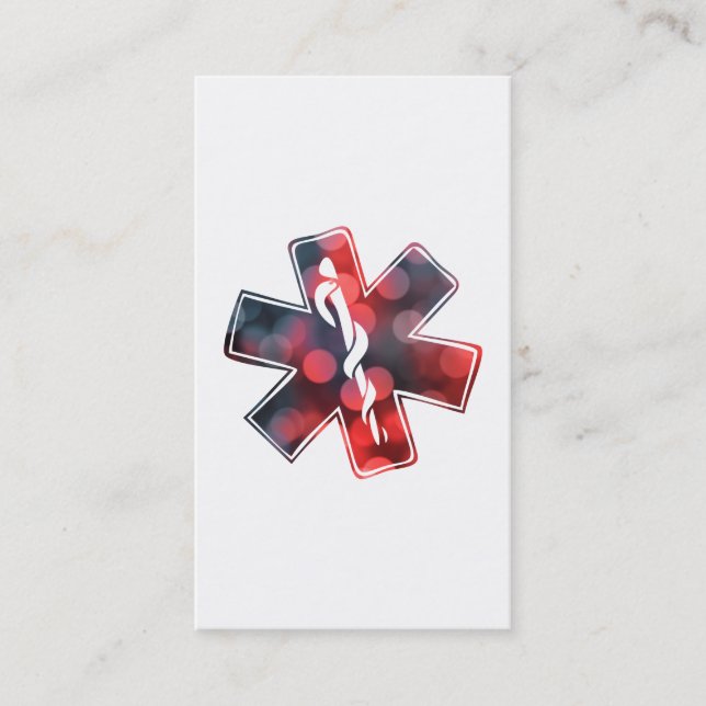 star of life bokeh business card (Front)