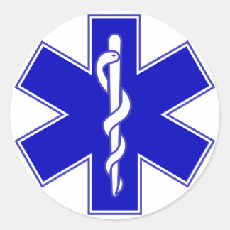 Star of Life Classic Round Sticker