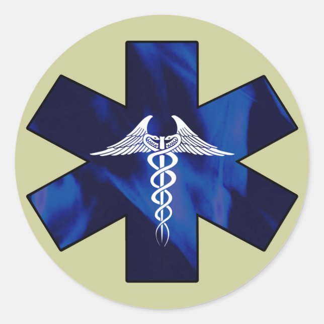 Star of Life Classic Round Sticker (Front)