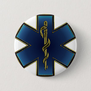 Star of Life EMS Button